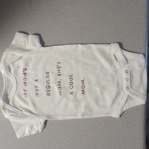 New Gerber handmade mean girls theme humorous onsie, white 6-9 months
